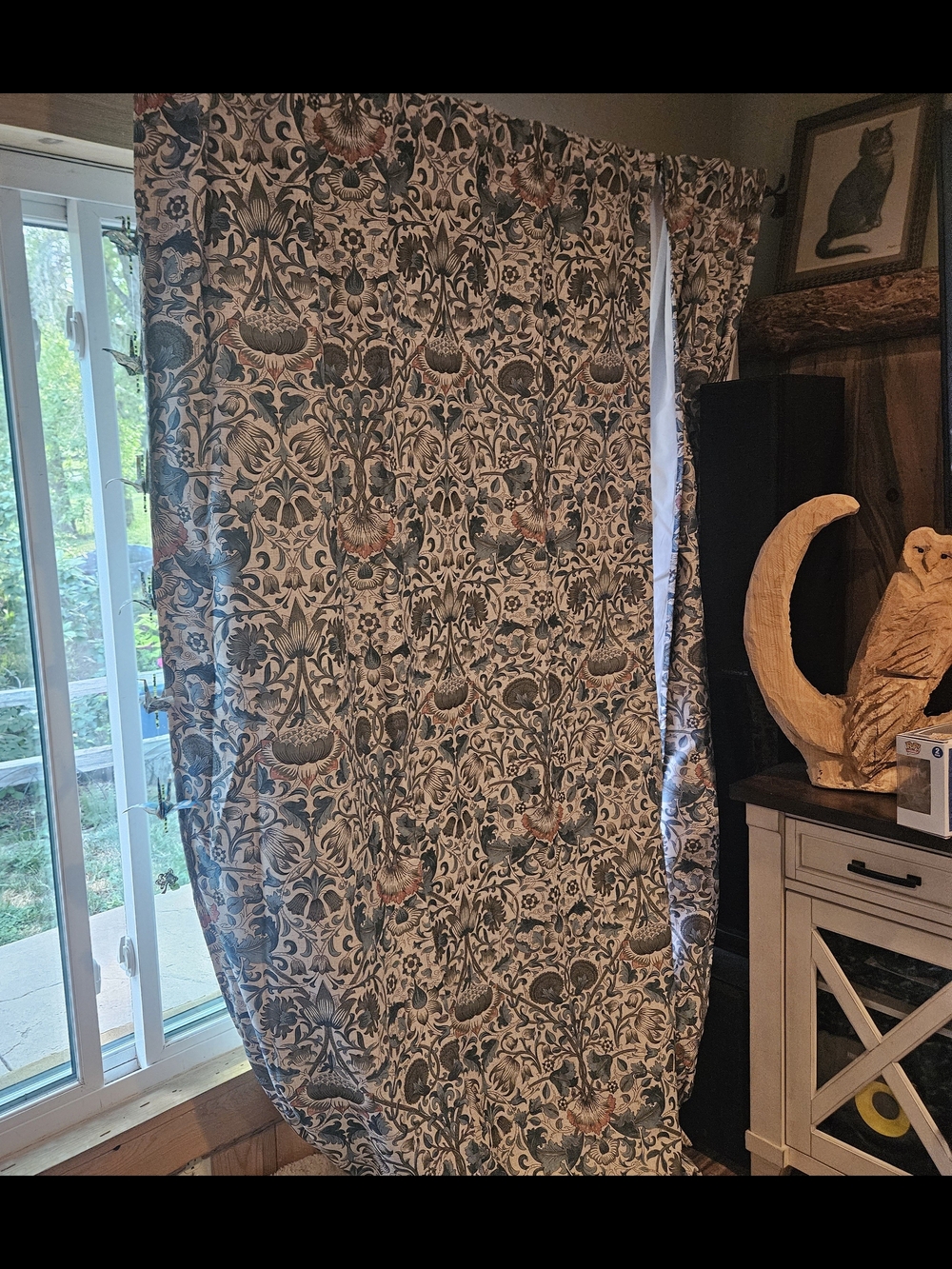 Gorgeous William Morris & Co 50x96 BLACKOUT Curtain Panels Set of 2